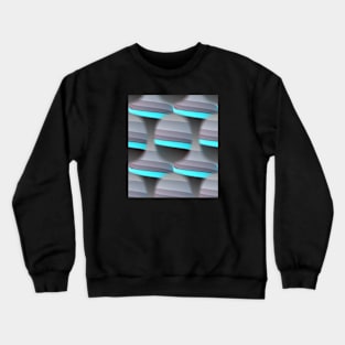 Aqua & Grays Multi Shape Pattern Crewneck Sweatshirt